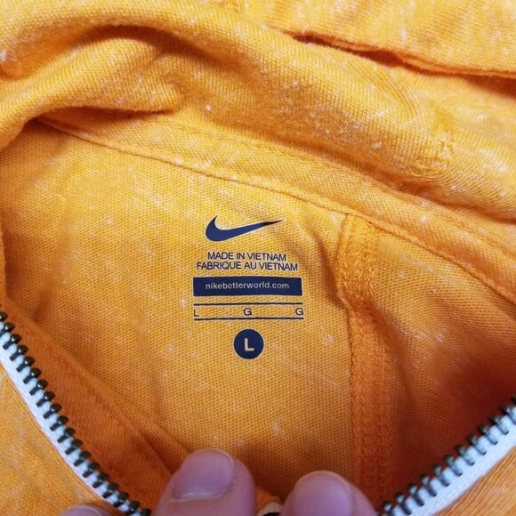 ✅Nike Tennessee Volunteers Orange Full Zip Hoodie Women’s Large Lightweight Logo - Picture 2 of 10